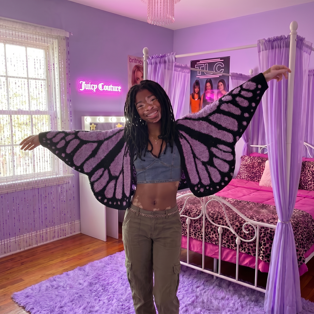 Temi's Patched Butterfly Cardigans