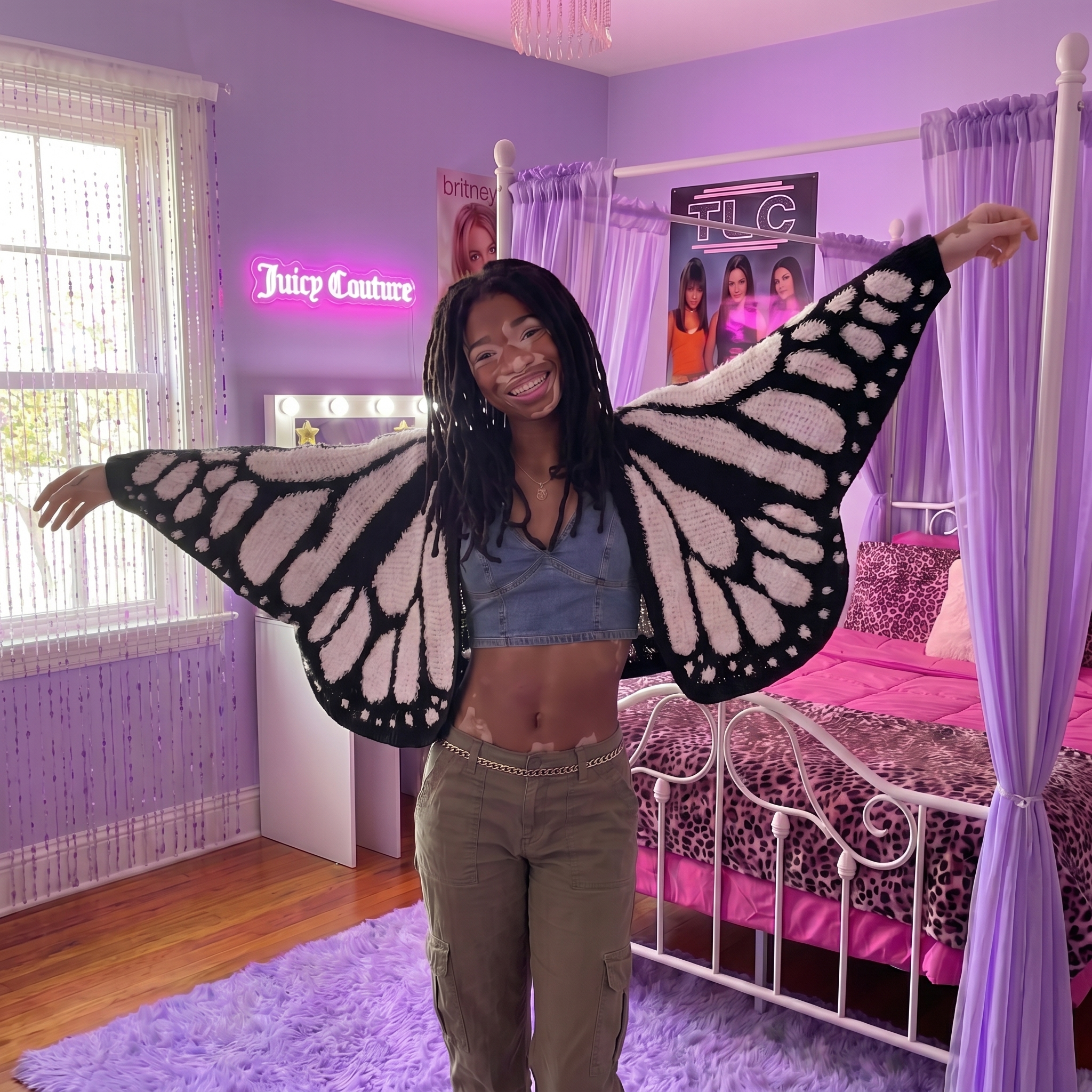 Temi's Patched Butterfly Cardigans