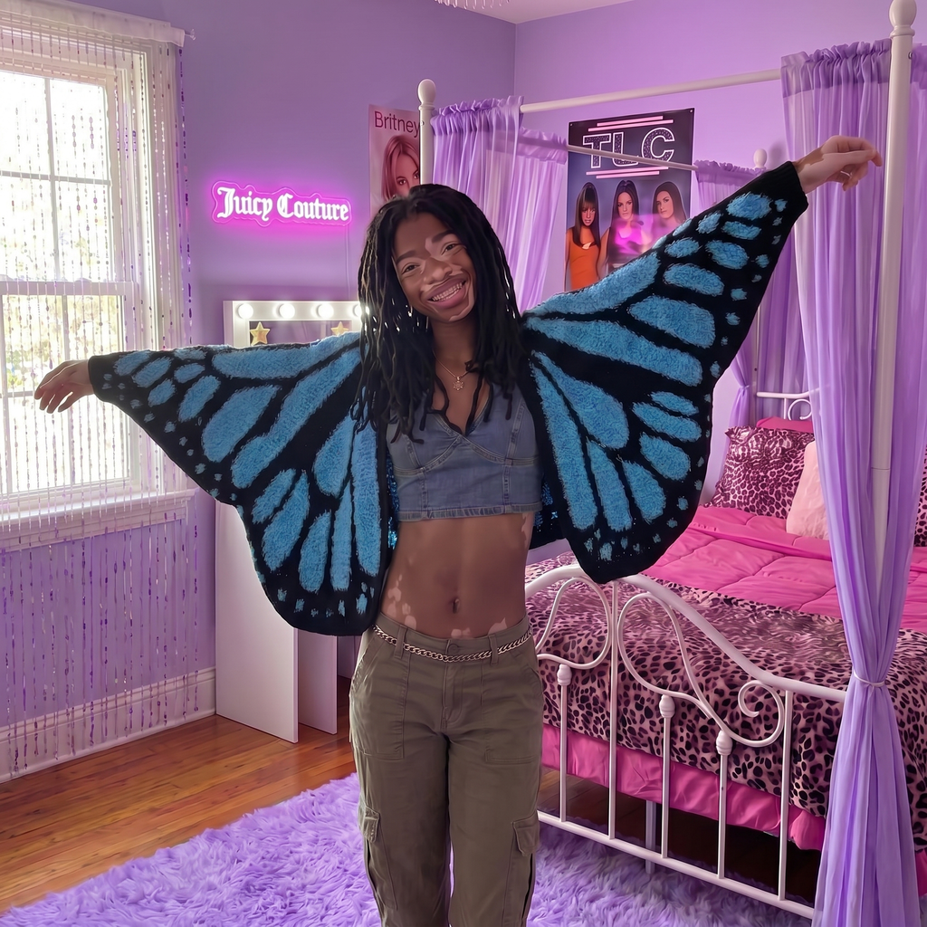 Temi's Patched Butterfly Cardigans