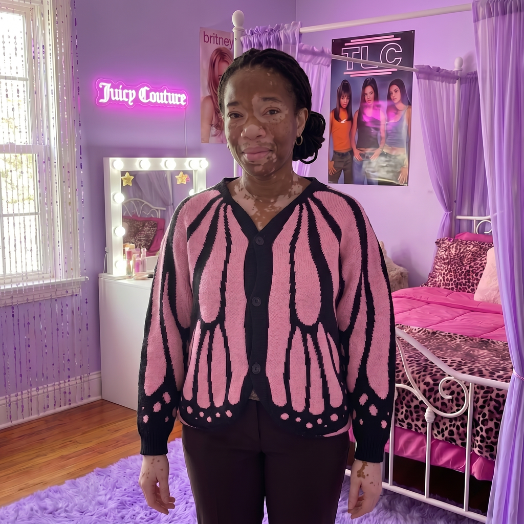 Temi's Patched Butterfly Cardigans