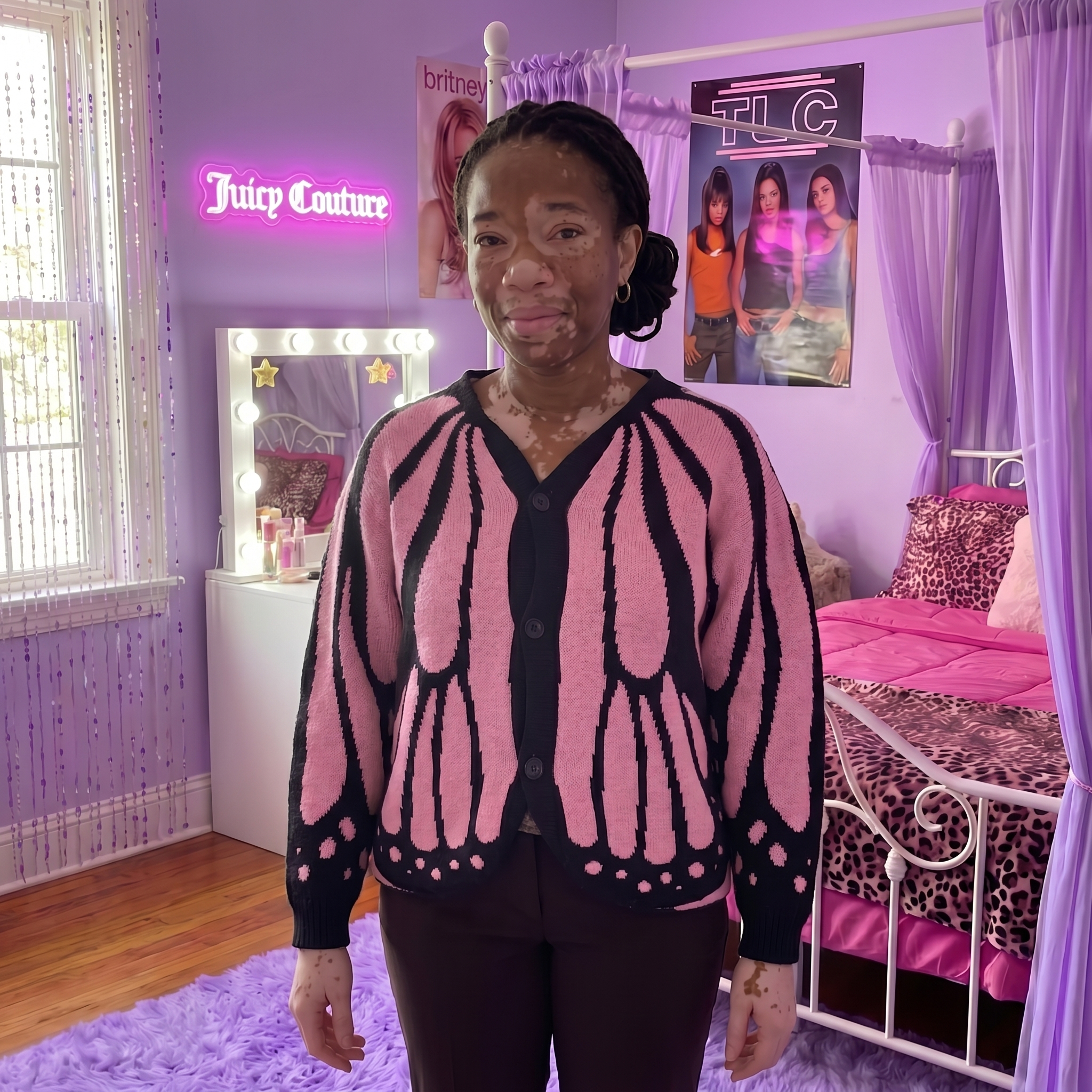 Temi's Patched Butterfly Cardigans