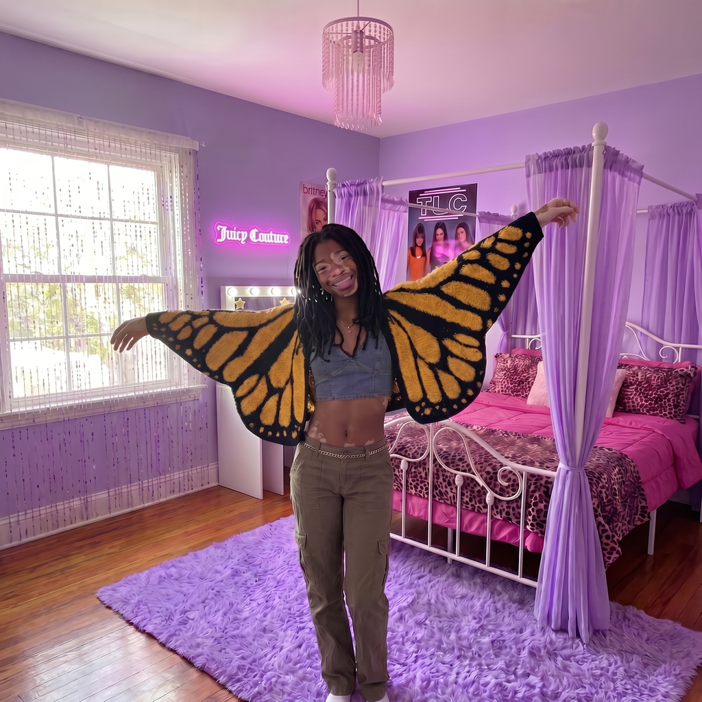 Temi's Patched Butterfly Cardigans