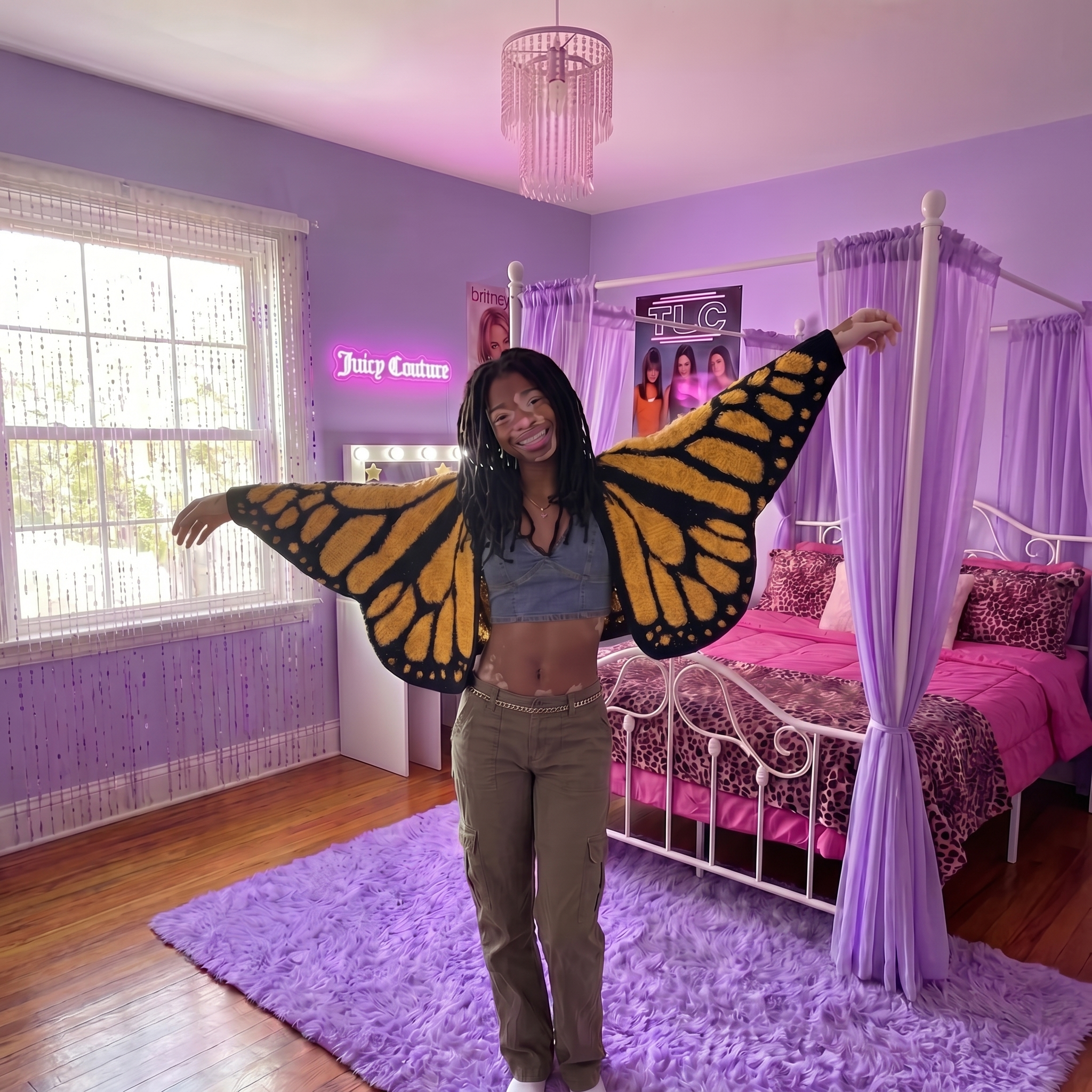 Temi's Patched Butterfly Cardigans