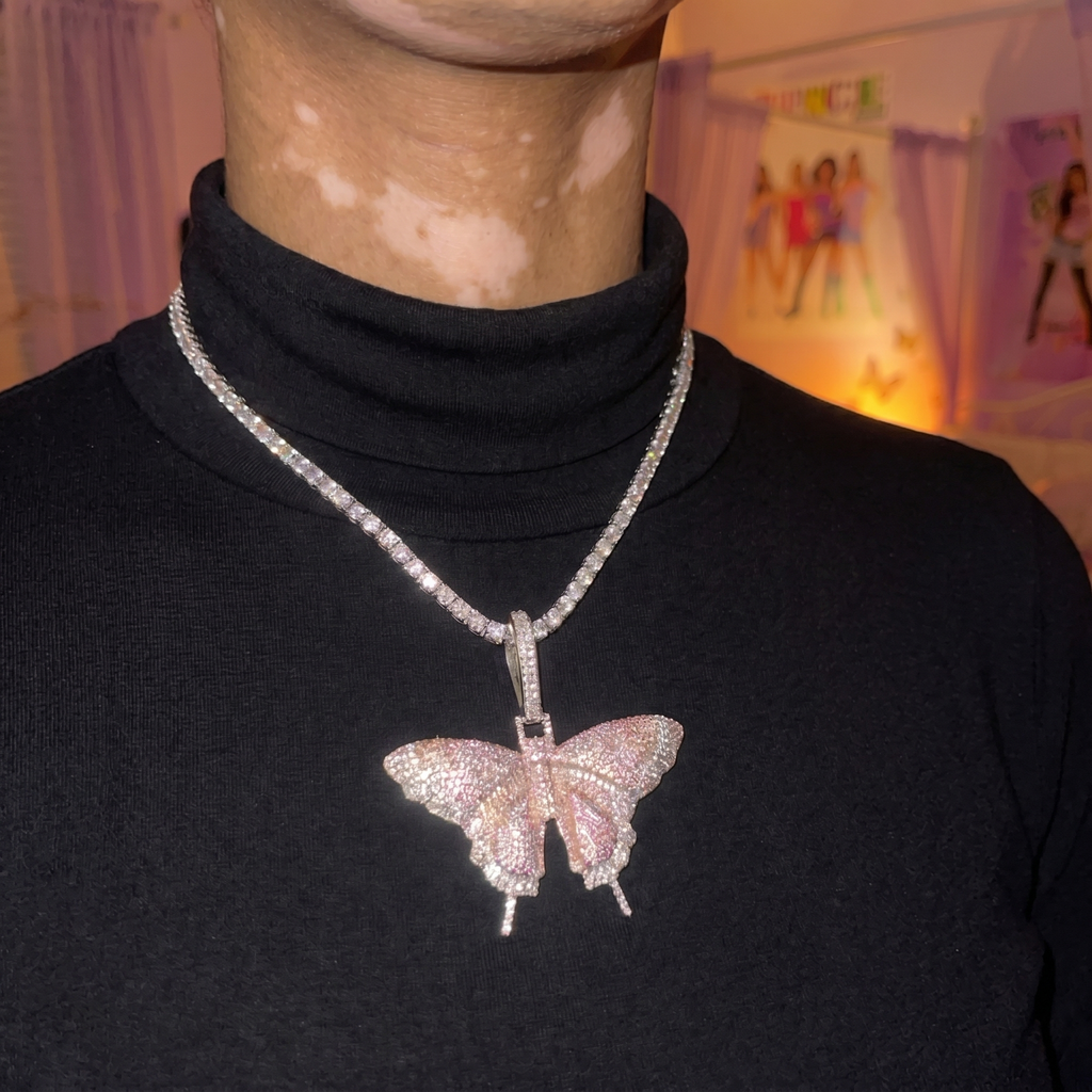 Temi's Rhinestone Butterfly Necklace